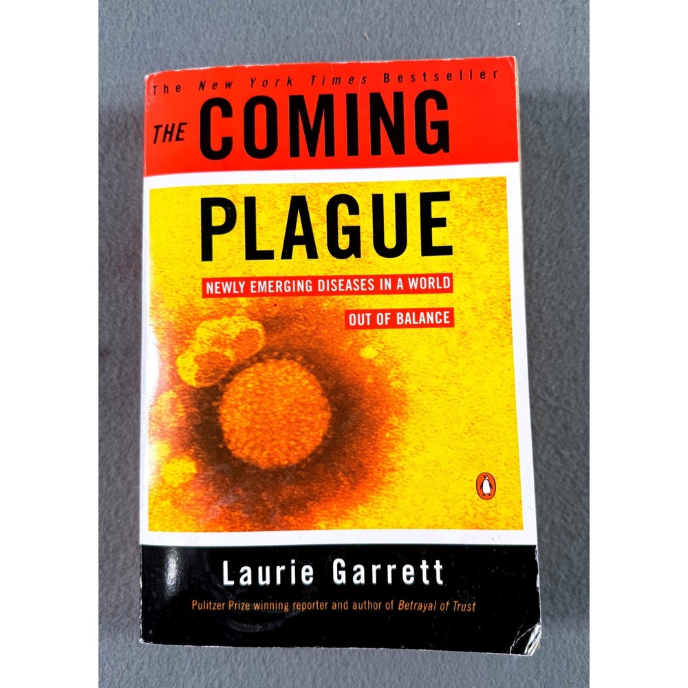 Vintage 1994 The Coming Plague Laurie Garrett Science Medical Paperback